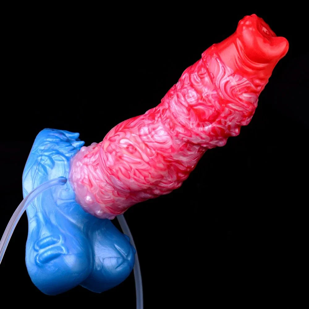 Inflatable Water Spray Dildo Fantasy Monster Dragon Dildo Soft Silicone Orgasm Sex Dildo Masturbator Adult Sex Toys