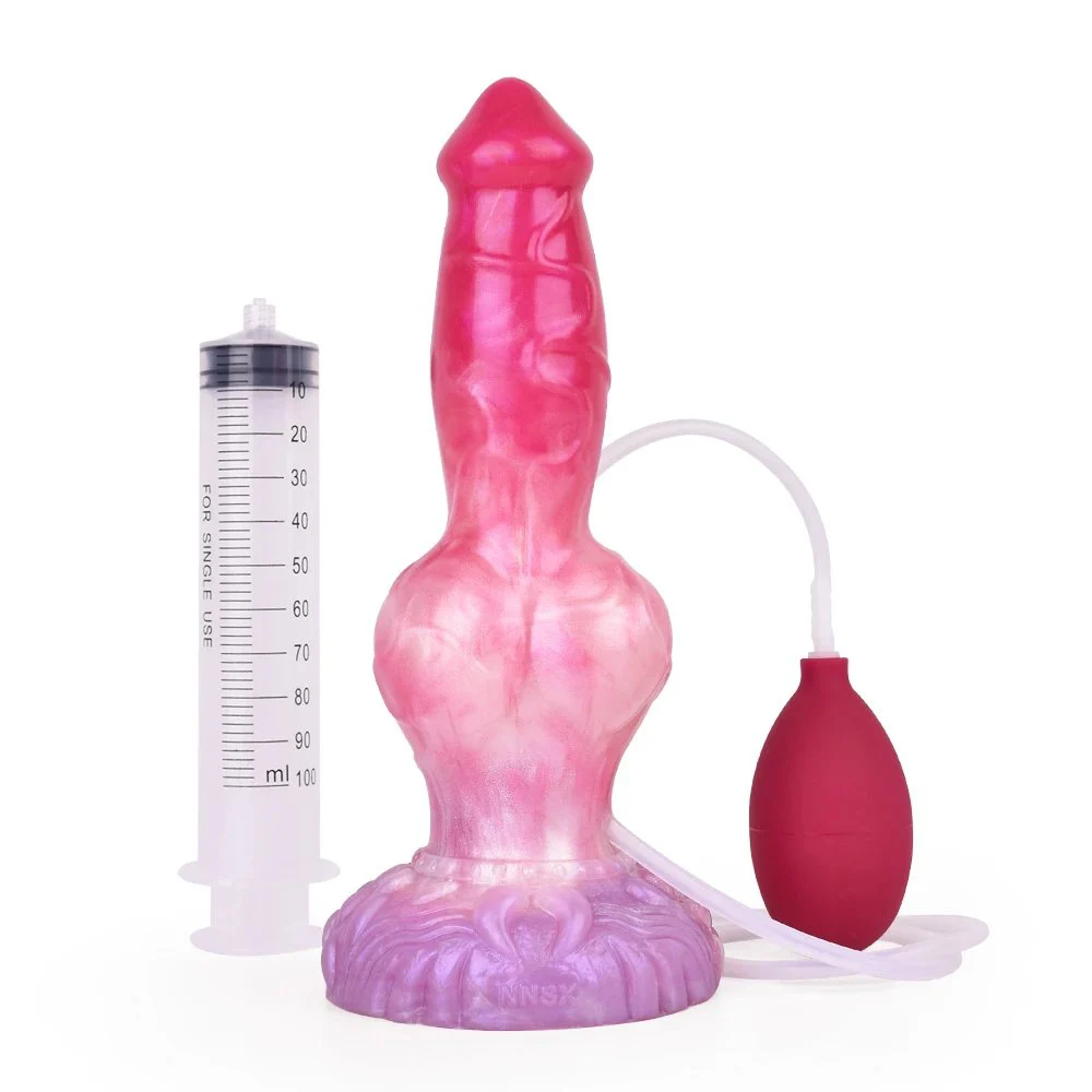 Liquid Silicone Squirting Dildo G-Spot Anal Product Women Sex Toys Ejaculating Masturbator Dildo for Women