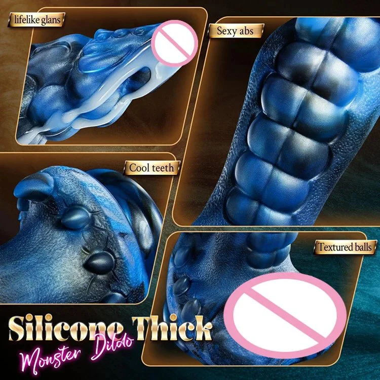 Huge Dragon Anal Dildo Remote Control Soft Large Realistic Dildo Vibrator for Women