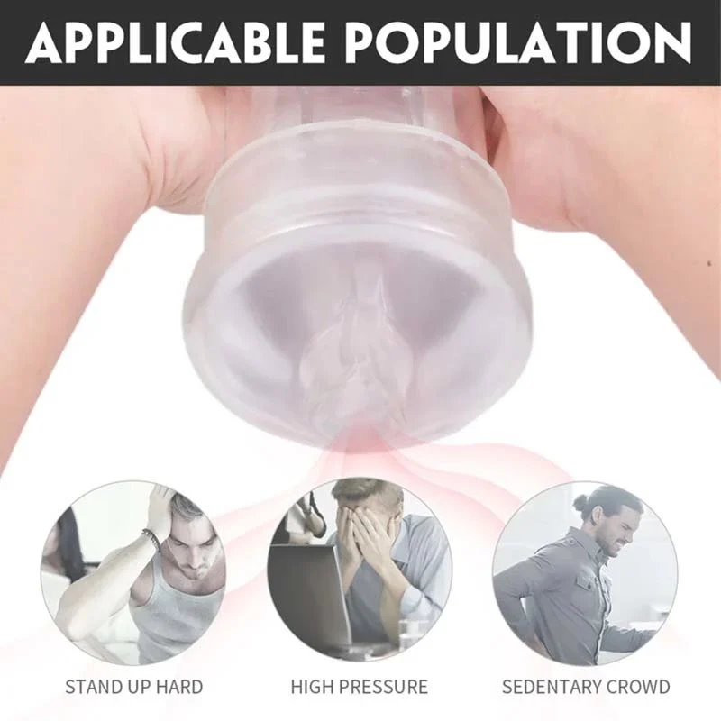 Sex Toys Penis Massager Crystal Clear Soft Airplane Cup Male Sex Toys Rotating Thrusting Male Masturbator Cups Sex Toy