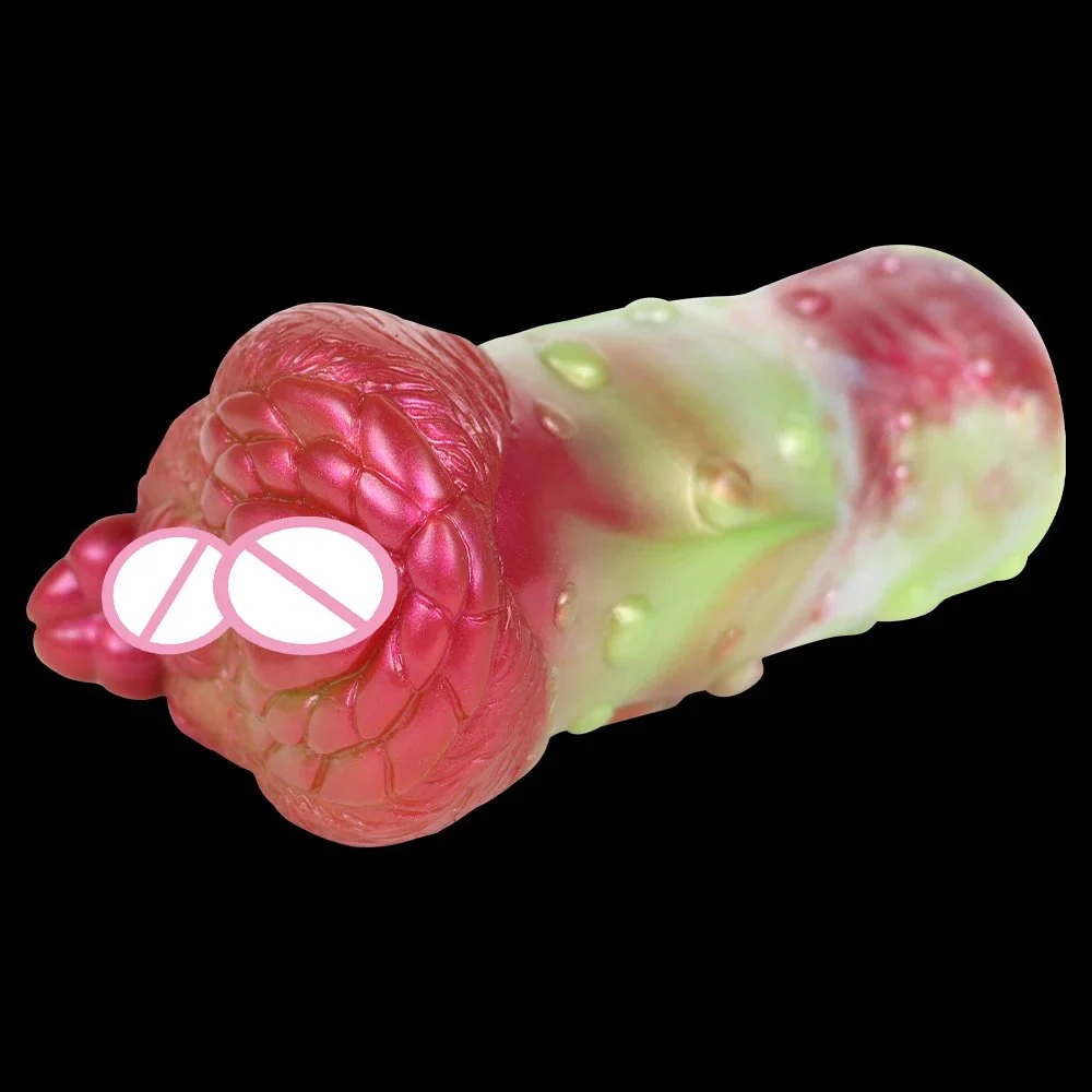 Sexy Toy Red Glass Fantasy Penis Masturbators Cup for Men