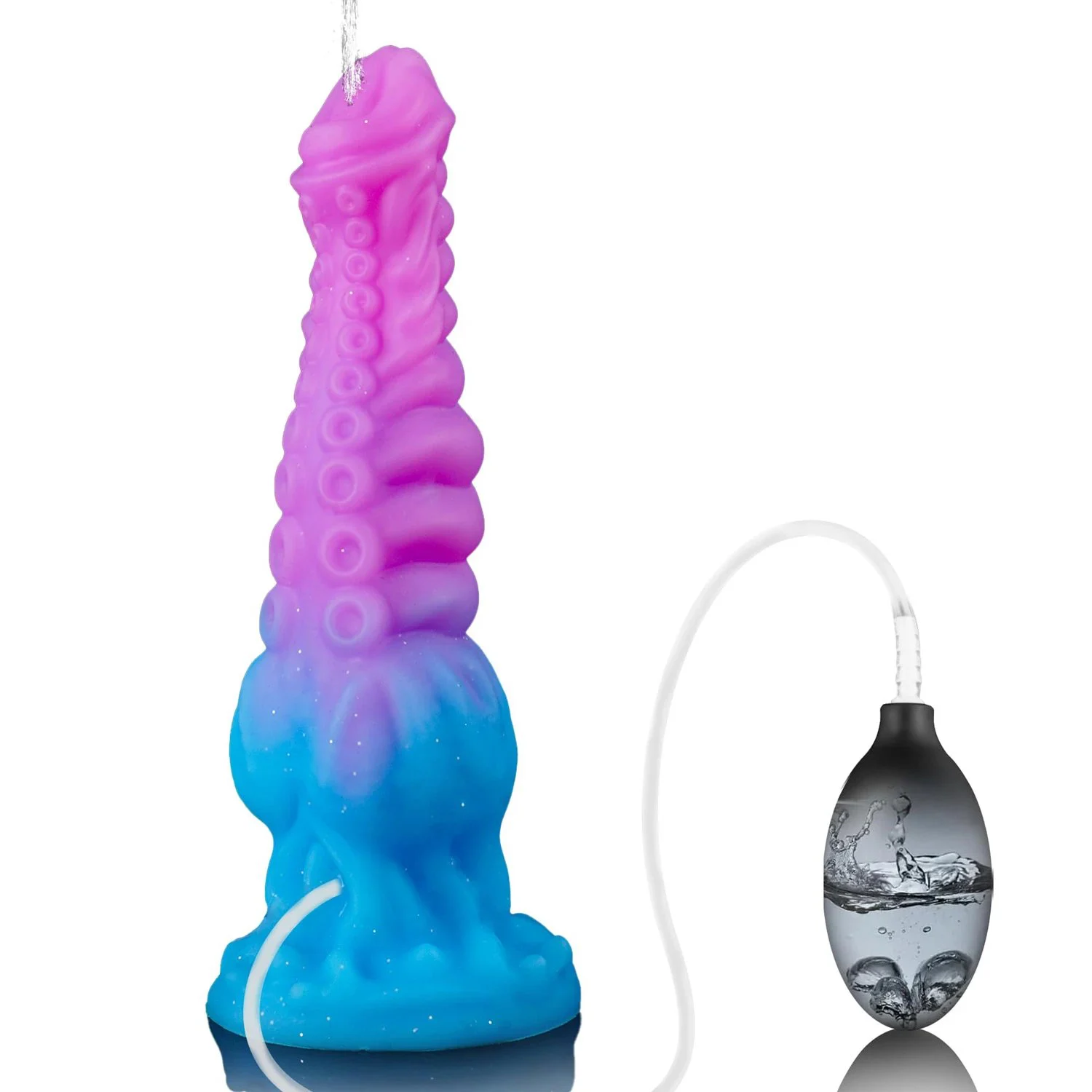 Monster Dragon Dildo Squirting Knotted Ejaculating Anal Silicone Waterproof Soft Adult Sex Toy with Water-Spraying