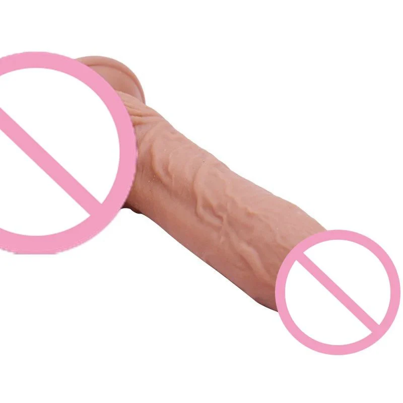 Female Masturbator Soft Rubber Penis Suction Cup Silicone Realistic Dildo Sex Toy for Women