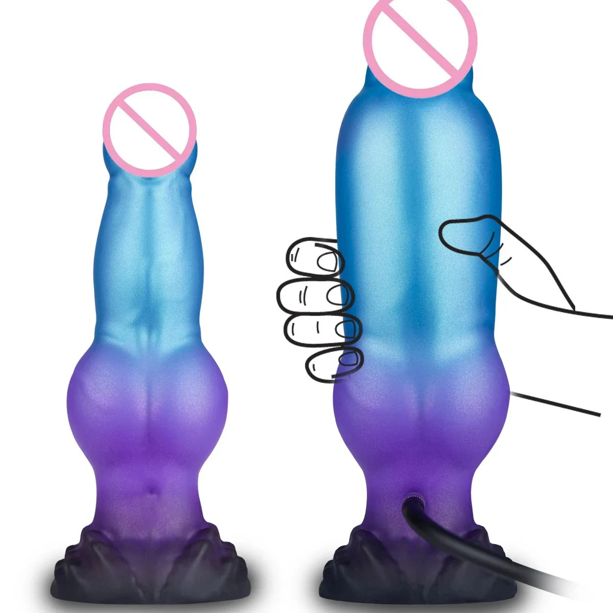 Monster Fantasy Adult Sex Toy Huge Thick Inflatable Dragon Dildo Horse with Suction Cup for Men and Women