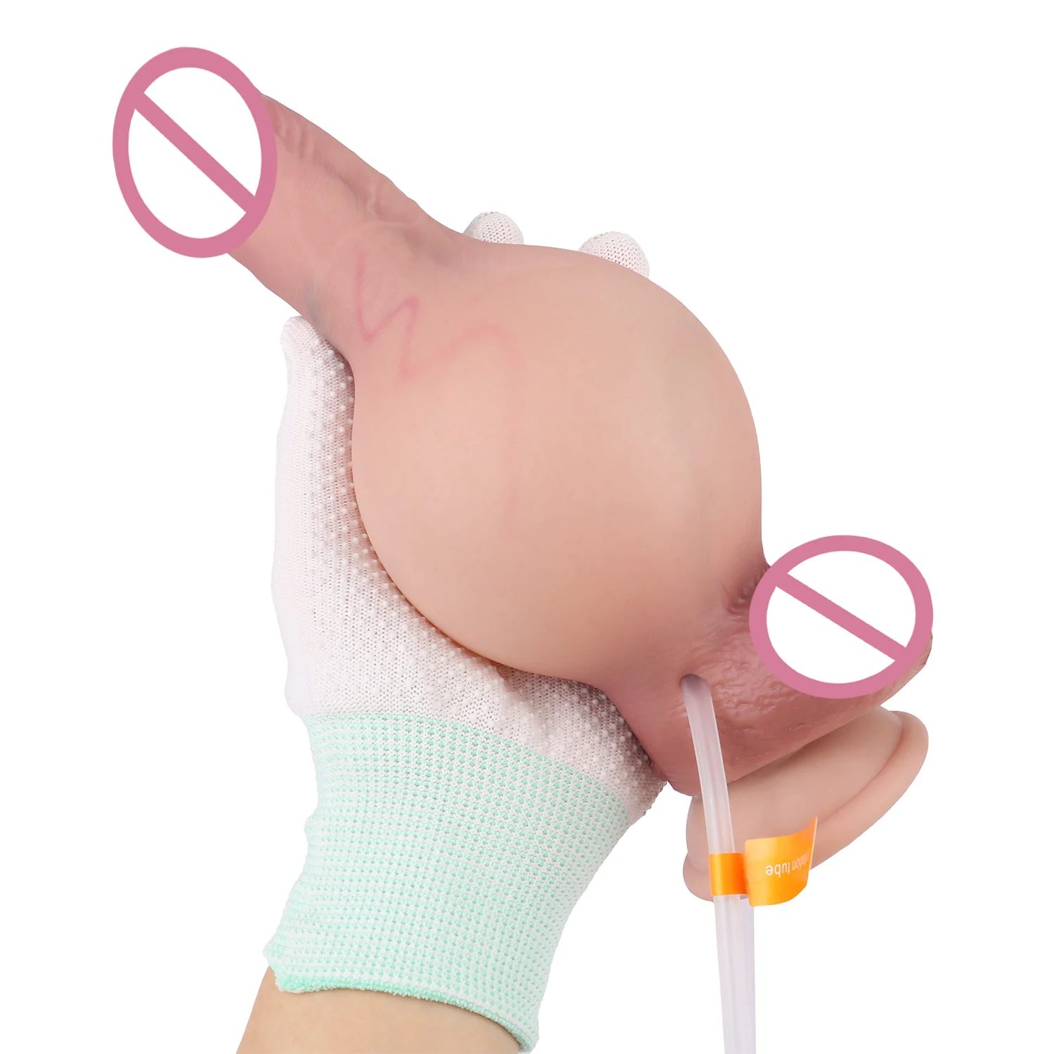 Inflatable Ejaculating Dildo Liquid Silicone Material, Soft Feel, Realistic Body Feeling Adult Toy Inflatable Dildo
