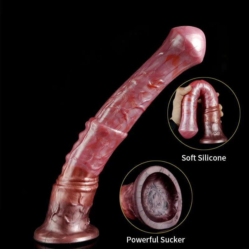 Large Silicone Soft Horse Animal Dildo Huge Penis Monster Horse Dildos Animal Sex Toy for Women Men