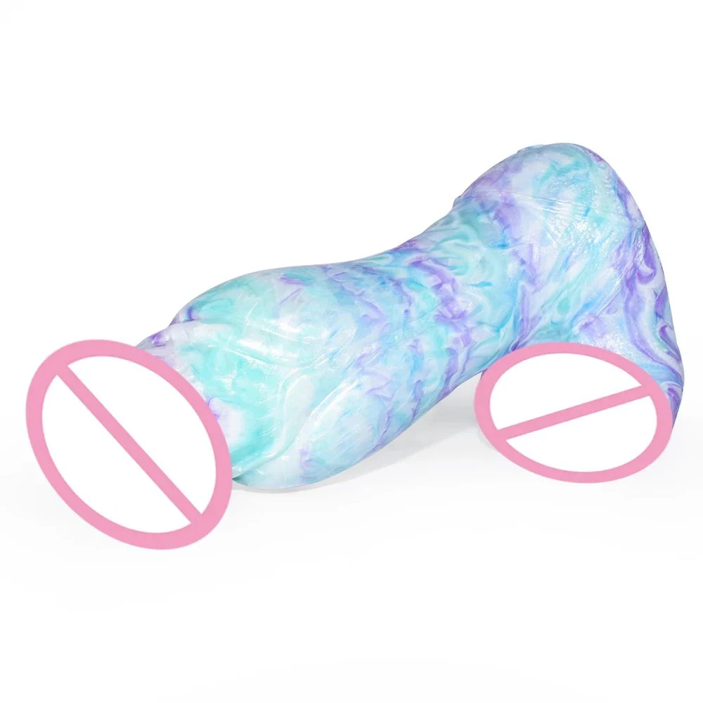Large Wolf Knot Dildo With Sucker Silicone Multi Color Thick Anal Plug Big Dong Fantasy Sex Toys Shop Erotic Products