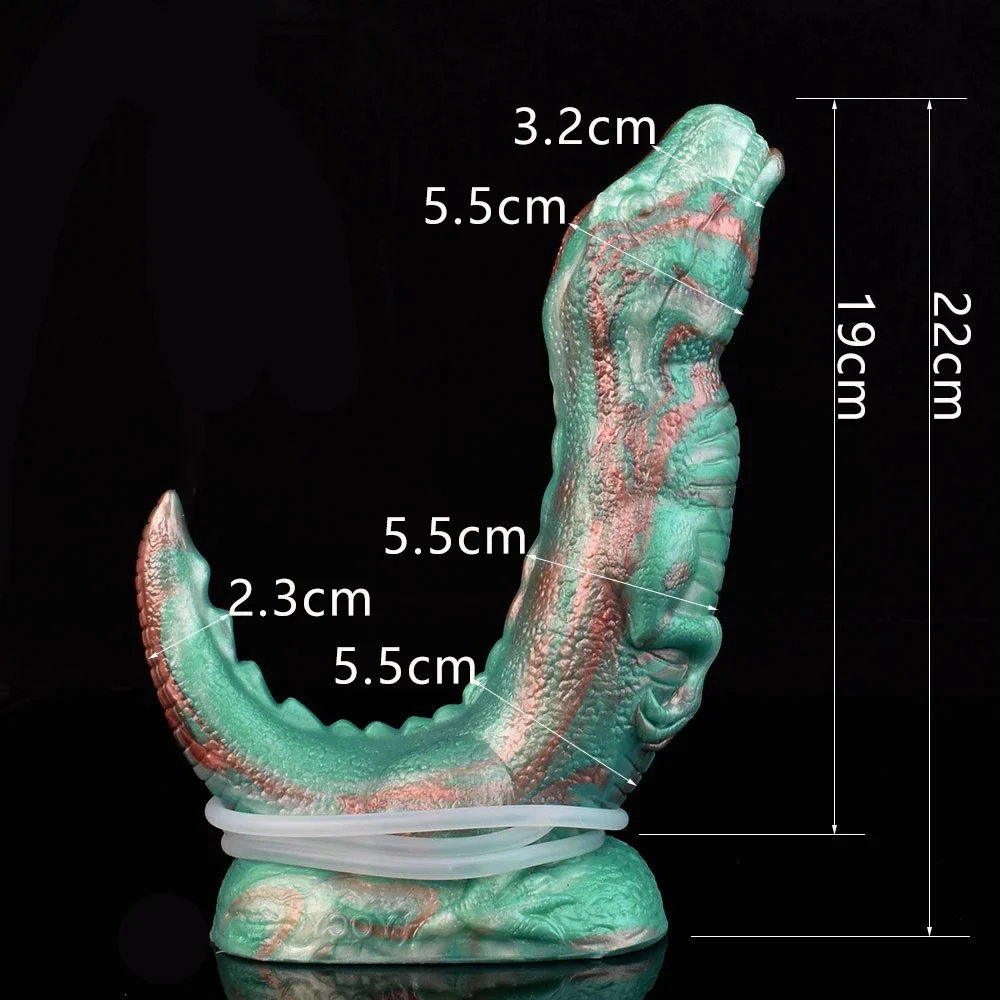 Launch Dinosaur Shaped Dildo Anal Plug Soft Fun Adult Toys for Men Women