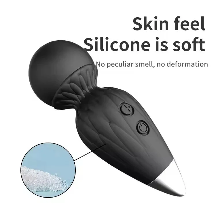 Soft Silicone Clitoral Vibrator With Real Touch Feeling Non-Latex Waterproof USB Rechargeable Black