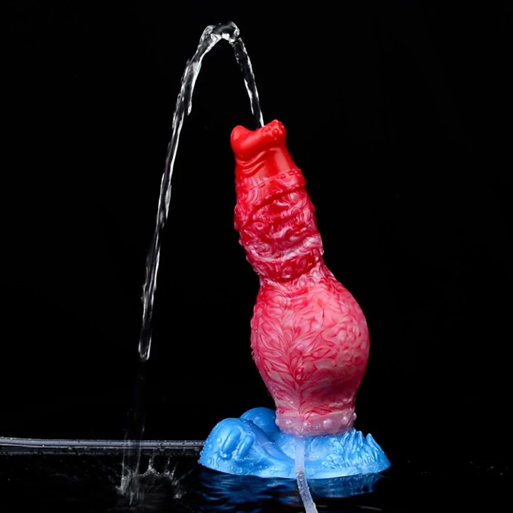 Inflatable Squirting Anal Dildo Prostate Massager Swelling Feature Fantasy Inflatable Squirting Dildo for Couples 18+ Adult Toy