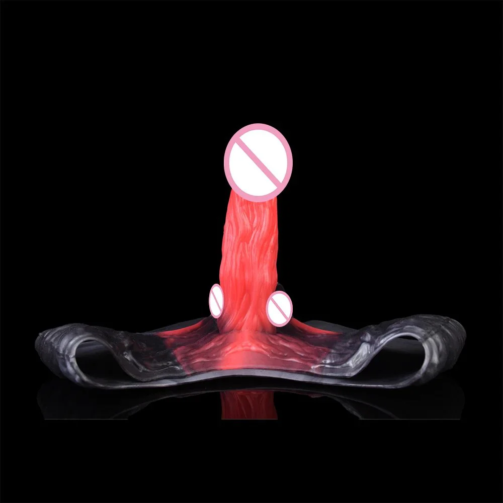 Fantasy Lava Texture Wearable Dildo Pants Cosplay Roleplay Realistic Penis Underwear Penis Pants for Couples Adult Games