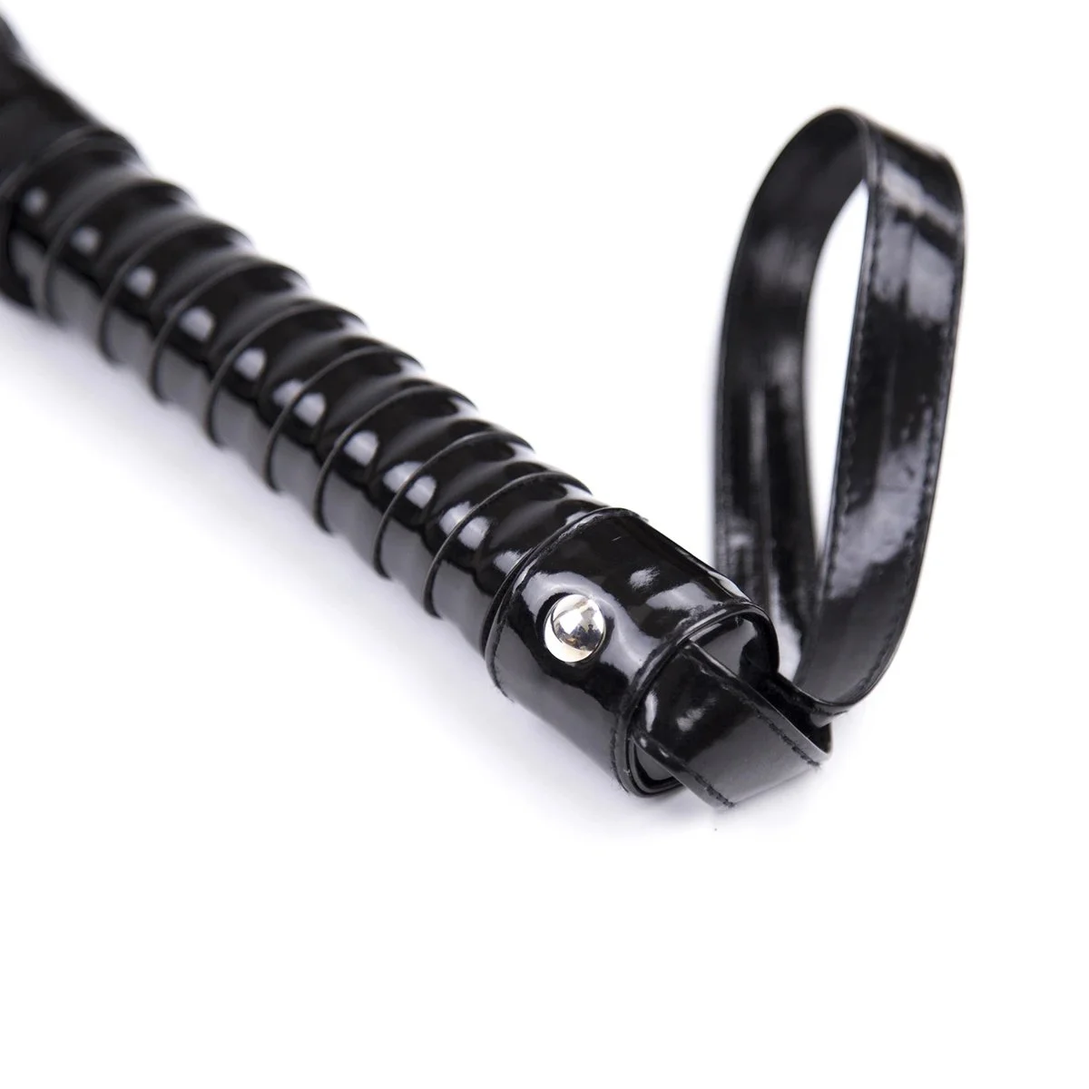 Whip Adult Sex Supplies PU Leather Black Leather Whip Bright Leather Fun Handle Tune Game Whip Sex Toys