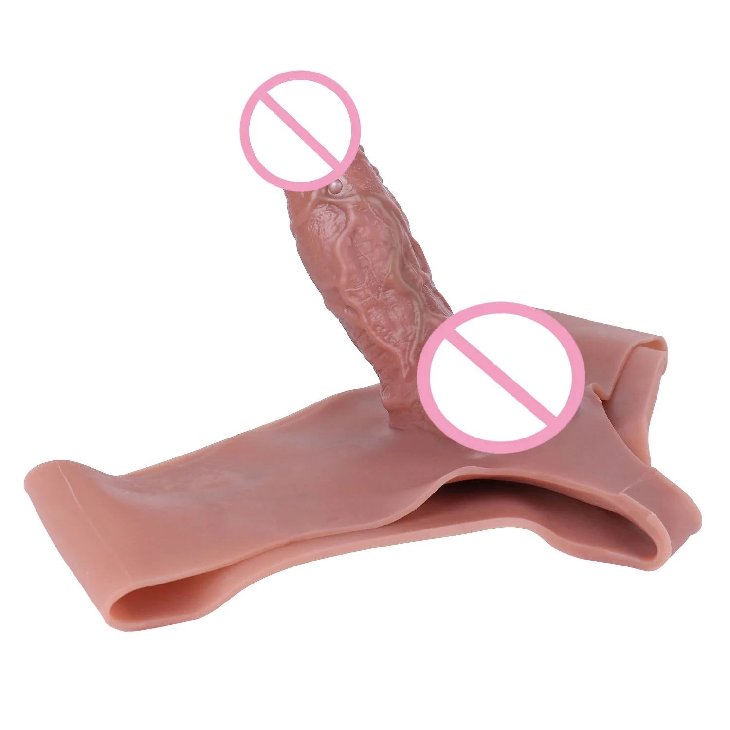975g Silicone Men's Sexy Strap on Dildo Penis Underwear Penis Extend Sex Toys Male Masturbator Delay Ejaculation Dildo Pants