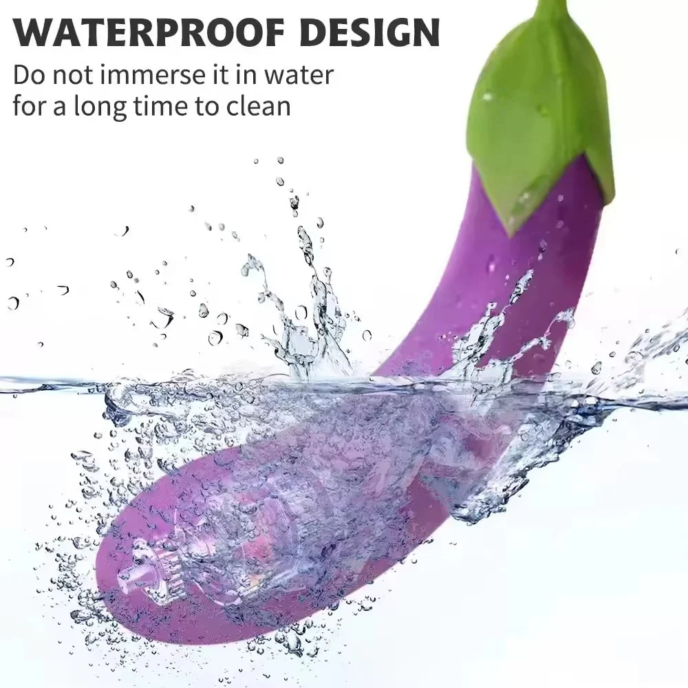 Silicone Veggies Vibrator Dildo Eggplant 10-Function Sex Toy for Women Hidden Vibrating Eggplant with Sex Toys