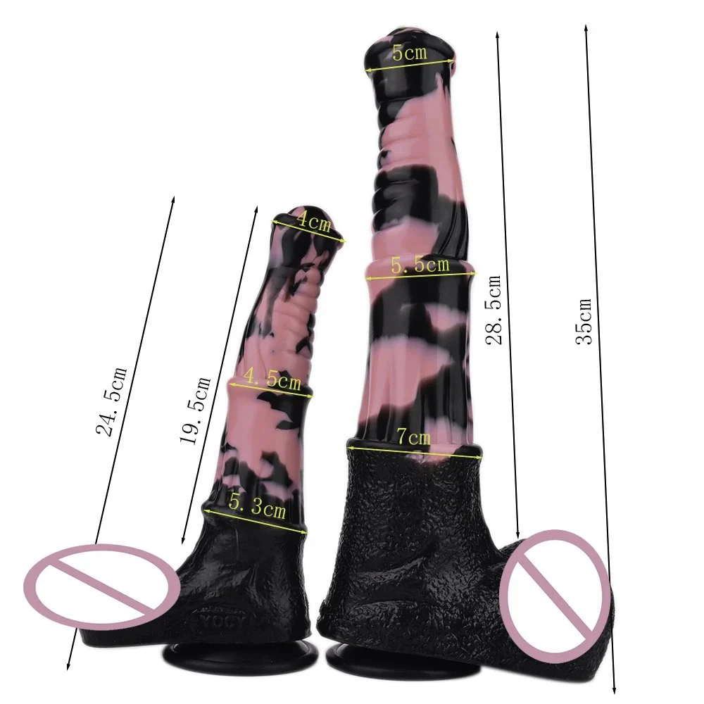 Silicone Sex Toys Dildo Animals Squirting Horse Dildo for Women G-spot Dildo Length Thirty Five cm