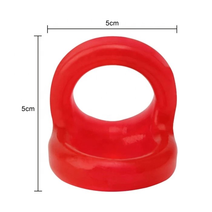 Stretchable Men's Silicone TPE Adult Sex Toys Delay Cock Ring Jelly Rubber Penis Ring for Men