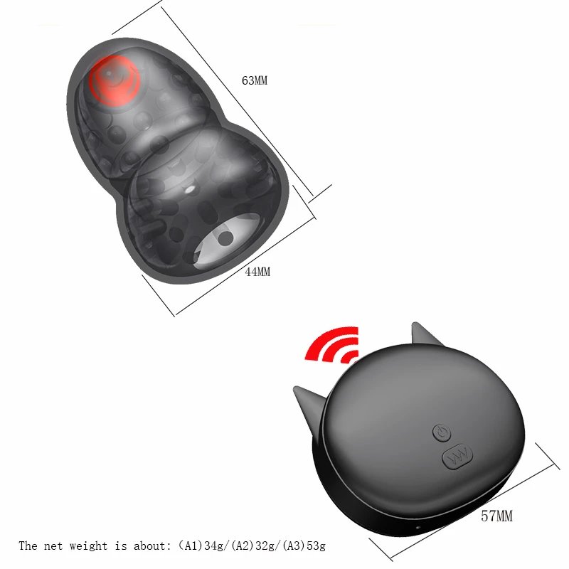Samurai Series Black Wireless Remote Control Male Stimulation Trainer Eighth Generation 10 Frequency Conversion Vibrators