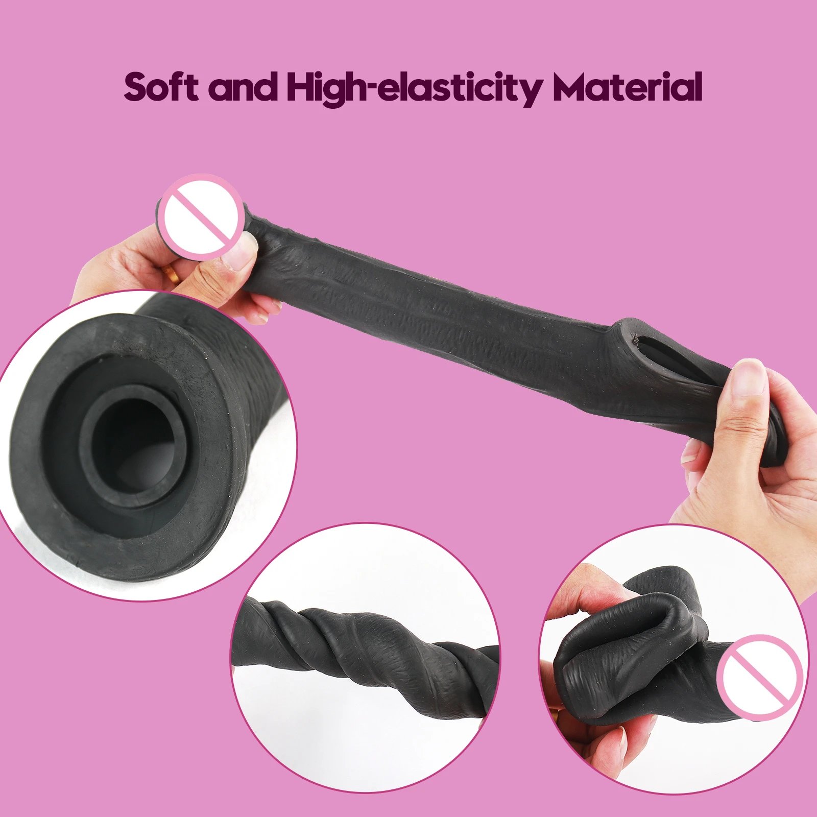 Cock Ring Set Adult Toys High Quality TPE Material One-piece Molding