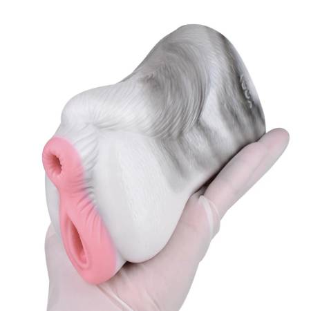 Double Channel Male Masturbators Realistic Animal Silicone Aircraft Cup Prostate Massage Pocket Pussy Sex Toys for Men