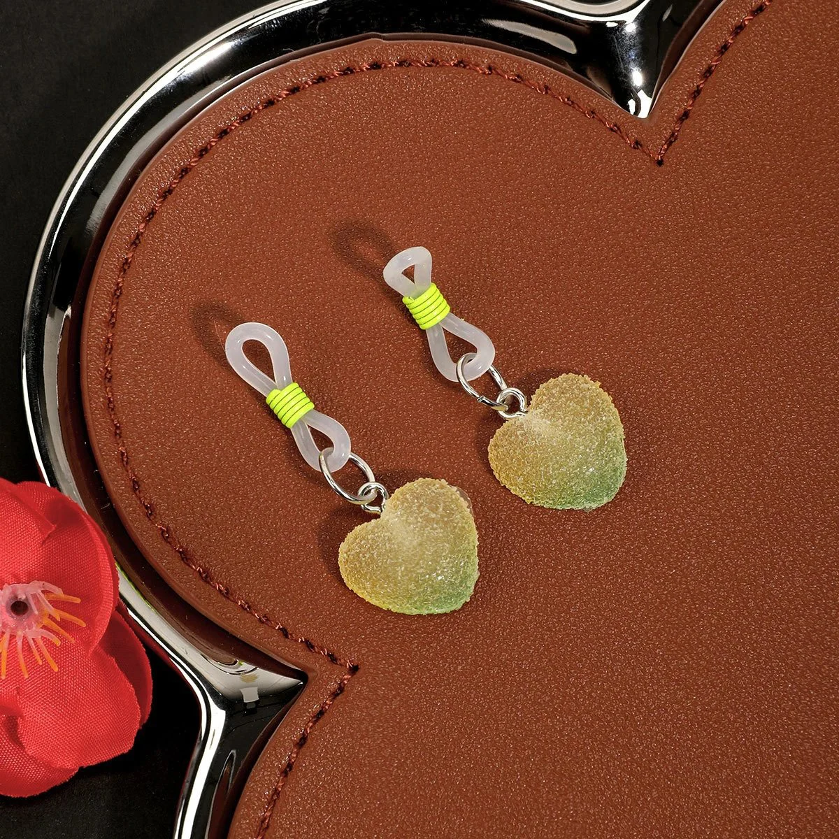 Soft Breast Clips Matte Heart Design Flirting Toys for Women Adult Couple Games