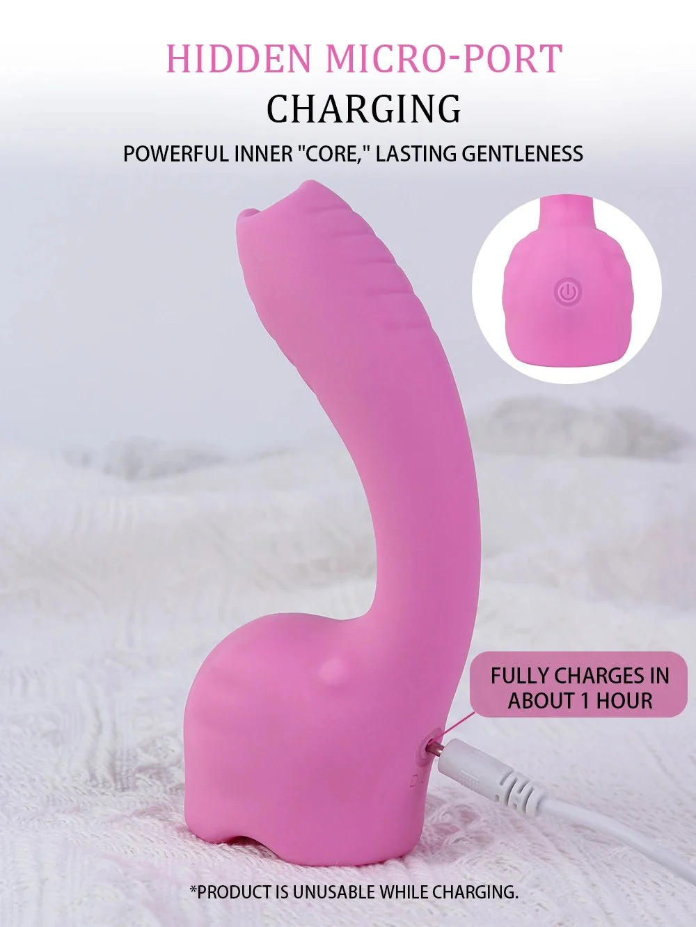 G Spot Vibrator Sex Toys -Ergonomics Curved Clitoral Anal Stimulator Dildo with 10 Vibrating Modes,Sex Toy for Women Couple