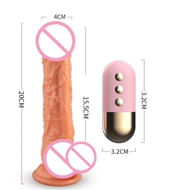 Sex Toys for Women Silicone Thrusting 360 Ratating Heating Remote Control Realistic Dildo Vibrator