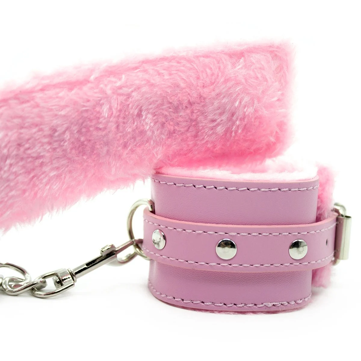 Sexy Adult Product Furry Leather Black Handcuffs Legcuffs Red Pink Sex Toys