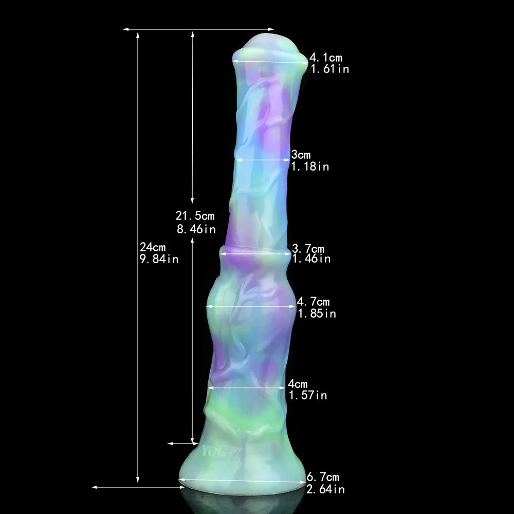 Knot Dildo Inflatable Animal Dildo Realistic Silicone Dildo With Suction Cup for Female Masturbator