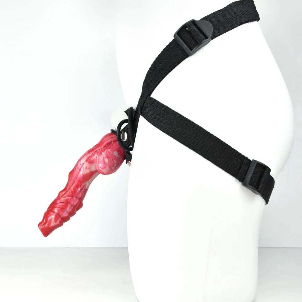 Large Monster Wolf Strap Chastity Belt New 7.87 Inch Wear a Penis Big for Men