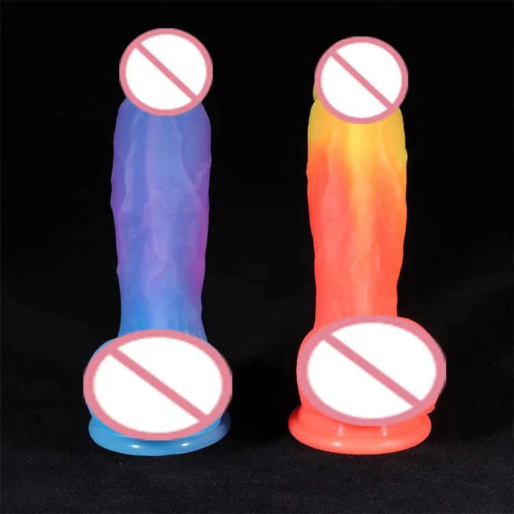 Silicone Suction Cup Super Soft Realistic Color Sex Toy Dildo
