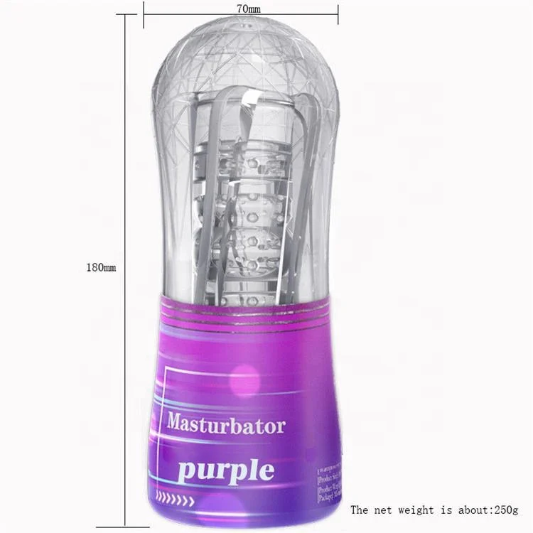Soft Pocket Pussy Male Masturbation Cup Sex Toys Transparent Masturbator Cup