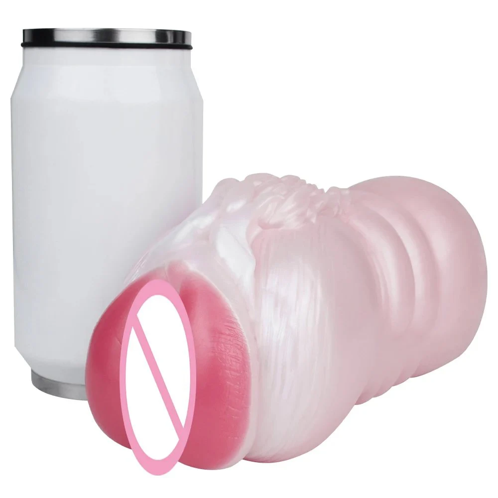 Soft Vagina Channel Masturbation Cup for Men Sissy One Channel Masturbator