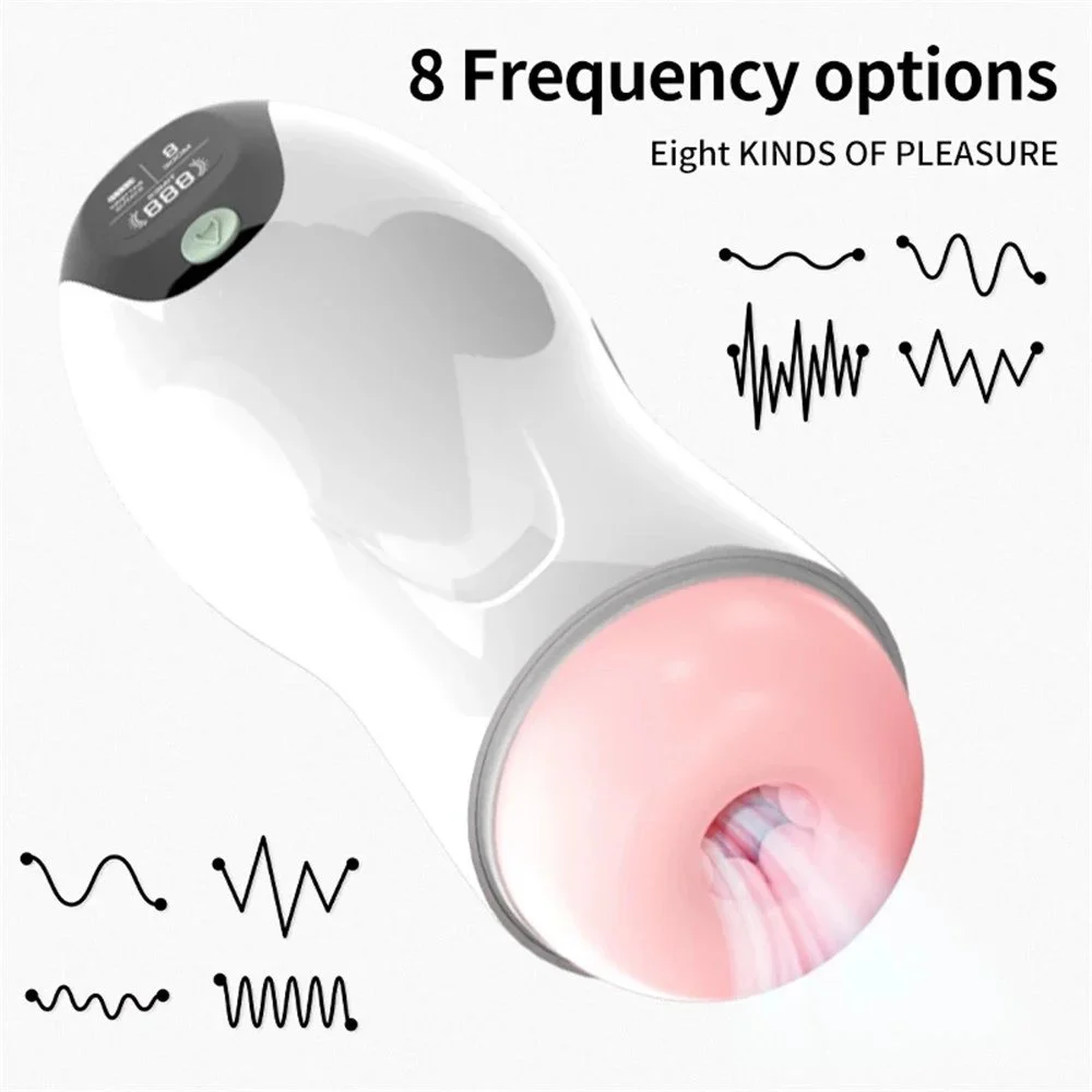 Smart Counting Silicone Male Masturbating Sexy Adult Products Machines Sucking Sound Vibrating Masturbation