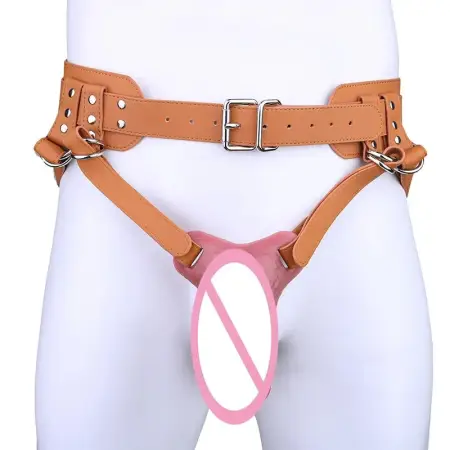 Leather Restraint Straps for Securing Penises and Male Chastity Devices Available in Four Colors and Four Sizes Adjustable