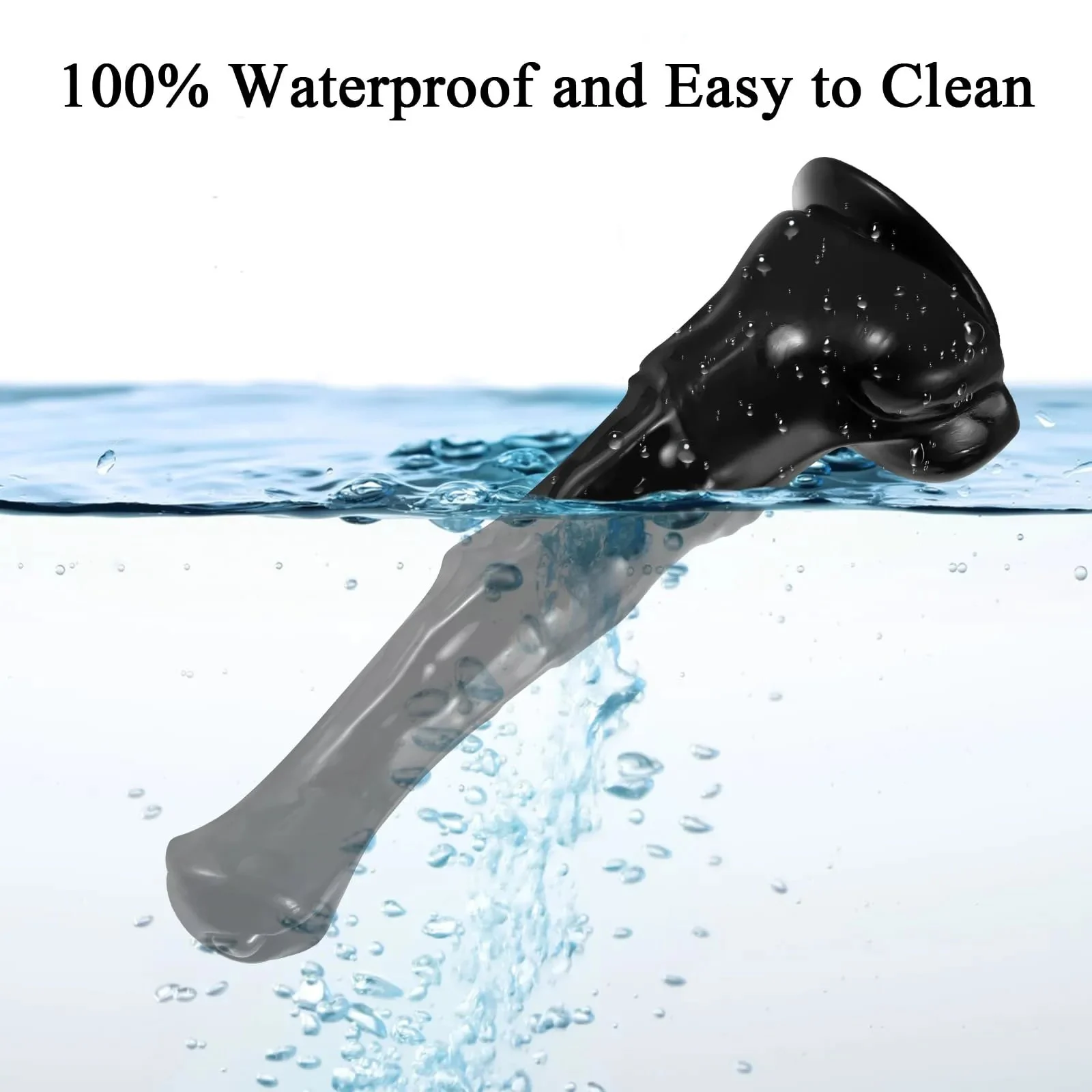 Horse Dildo 9.8 Inch Soft Realistic Silicone TPE with Powerful Suction Cups Waterproof Adult Anal Sex Toy for Women Men Gay