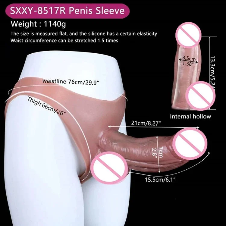 Liquid Silicone Hollow Strap on Dildo for Gay Large Size Sex Toys for Men