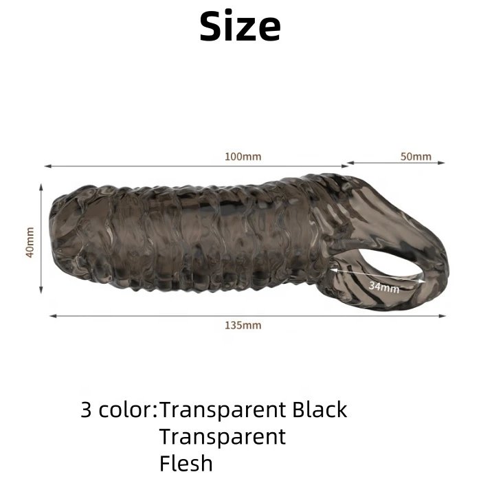 Triple Penis Sleeve for Men Twisted Male Sex Toys With Soft Silicone & TPE Material Delay Ejaculation Cock Rings