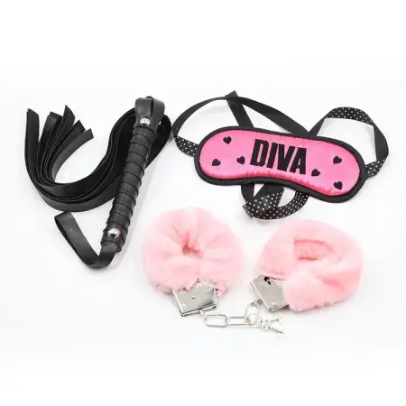 Whips Leather Sex Adult Toy Sexy Eye Mask Handcuffs Kits Plush Sex Bondage Set
