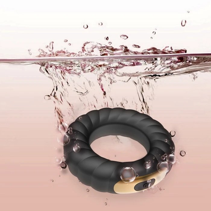 Waterproof Vibrating Cock Ring Sex Toys Penis Ring with Intense Vibration