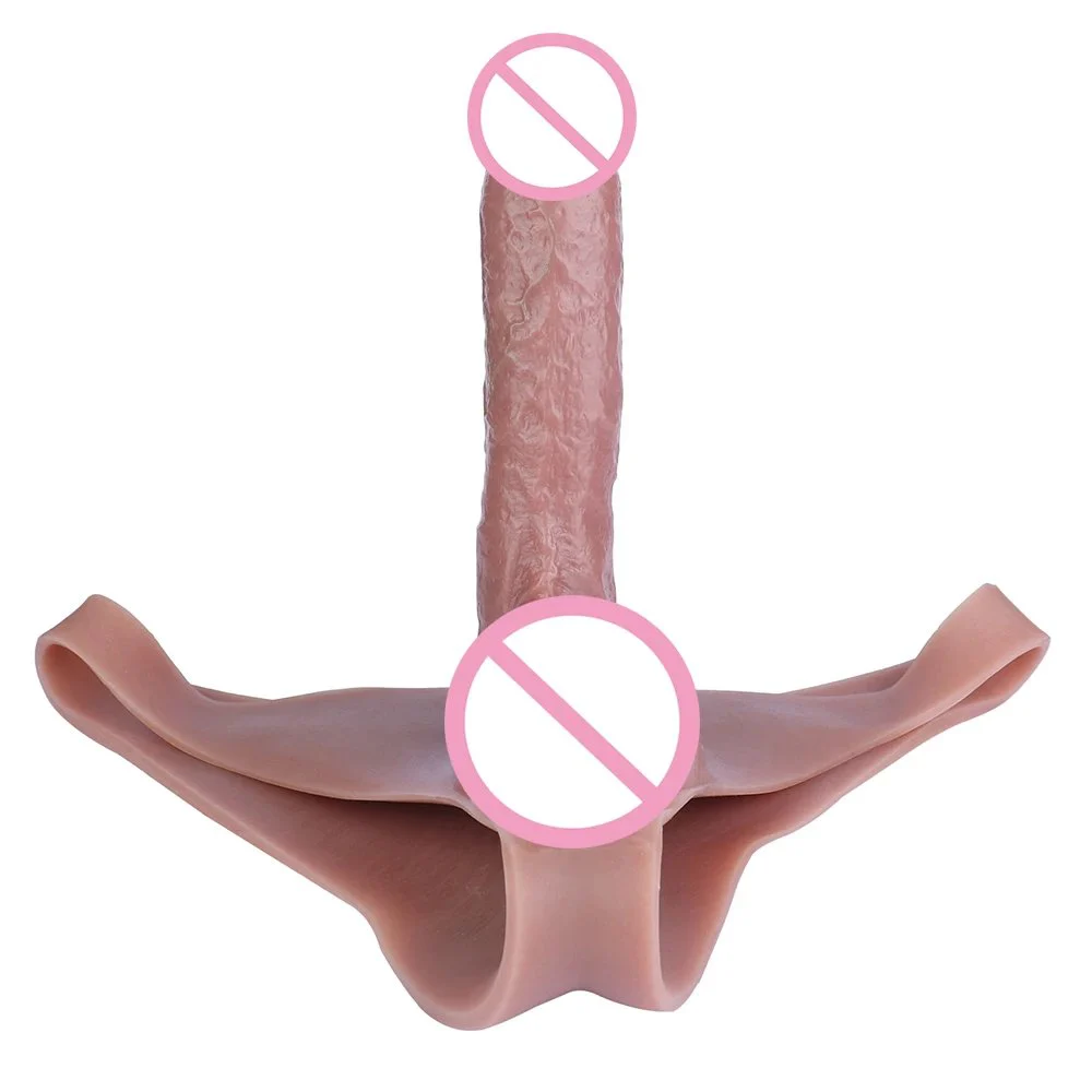 Hollow Silicone Realistic Penis Panties Wearable Dildo Underwear for Men, Two Styles Available
