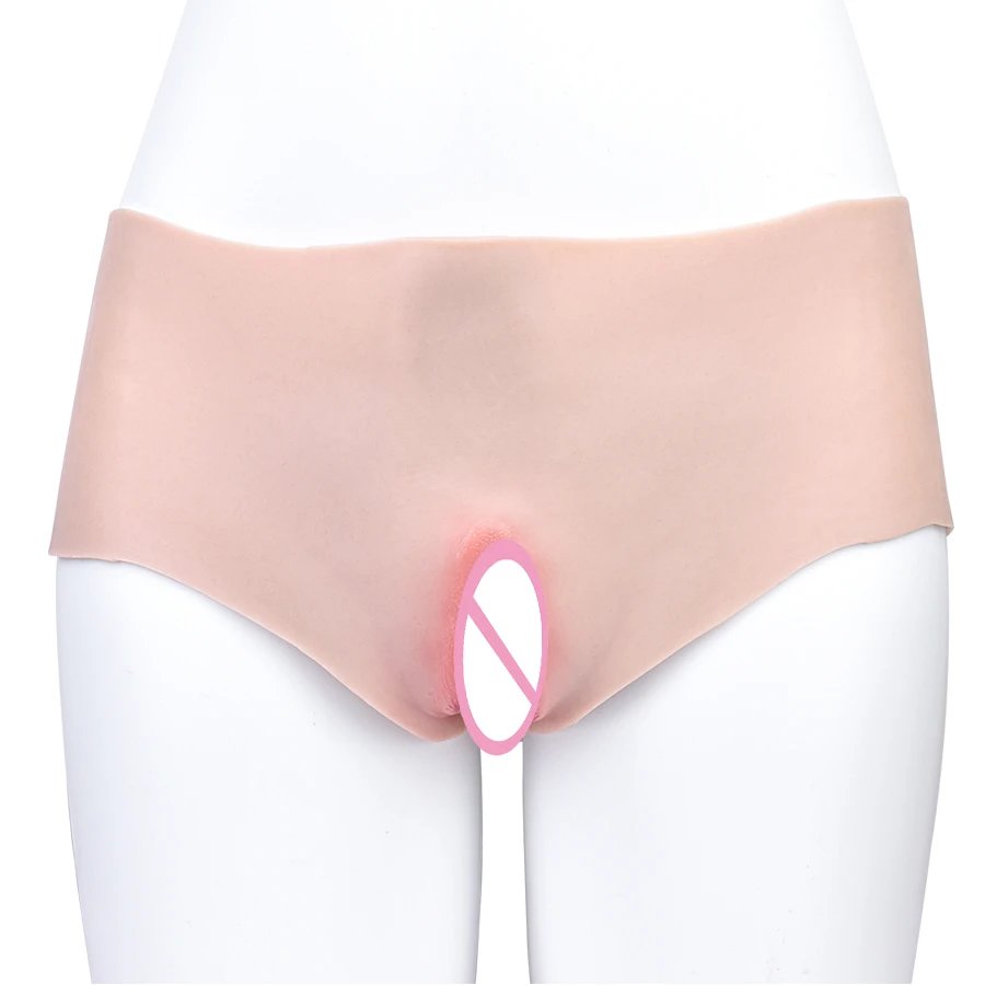 Men's Crossdresser Panties Realistic Sissy Silicone Panties for Gay Pussy Underwear Vagina Pants Pussy Underwear