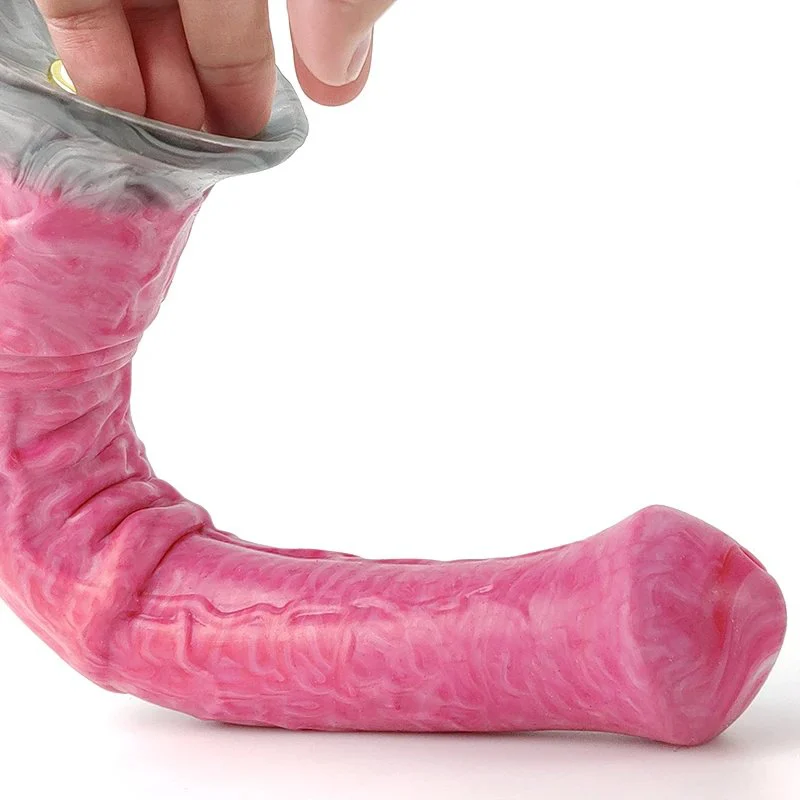 Liquid Silicone Horse Dildo Vibrating Penis Cock 29.5cm Super Big Waterproof Vibrator Dildo with 10 Vibration Modes Sex Toy