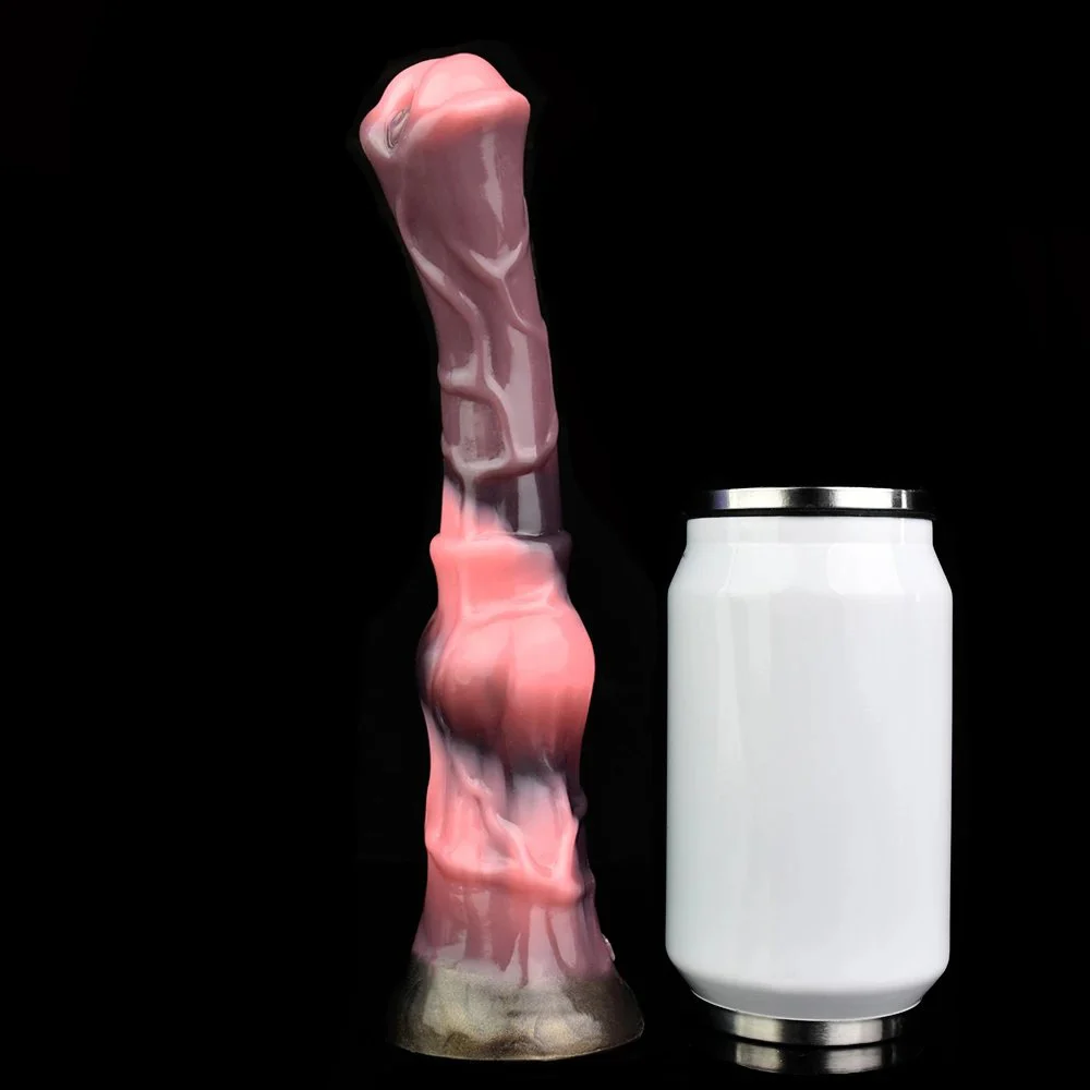 Long Horse Dildo,Soft Flexible Horse Dildo Silicone Realistic Animal Dildos, Realistic Horse Dildo with Suction Cup