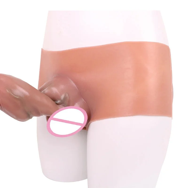 Huge Realistic Strap on Hollow Dildo for Men Wearable Penis Sleeve Pants for Men Women Gay Lesbian Adult Silicone Sex Toys
