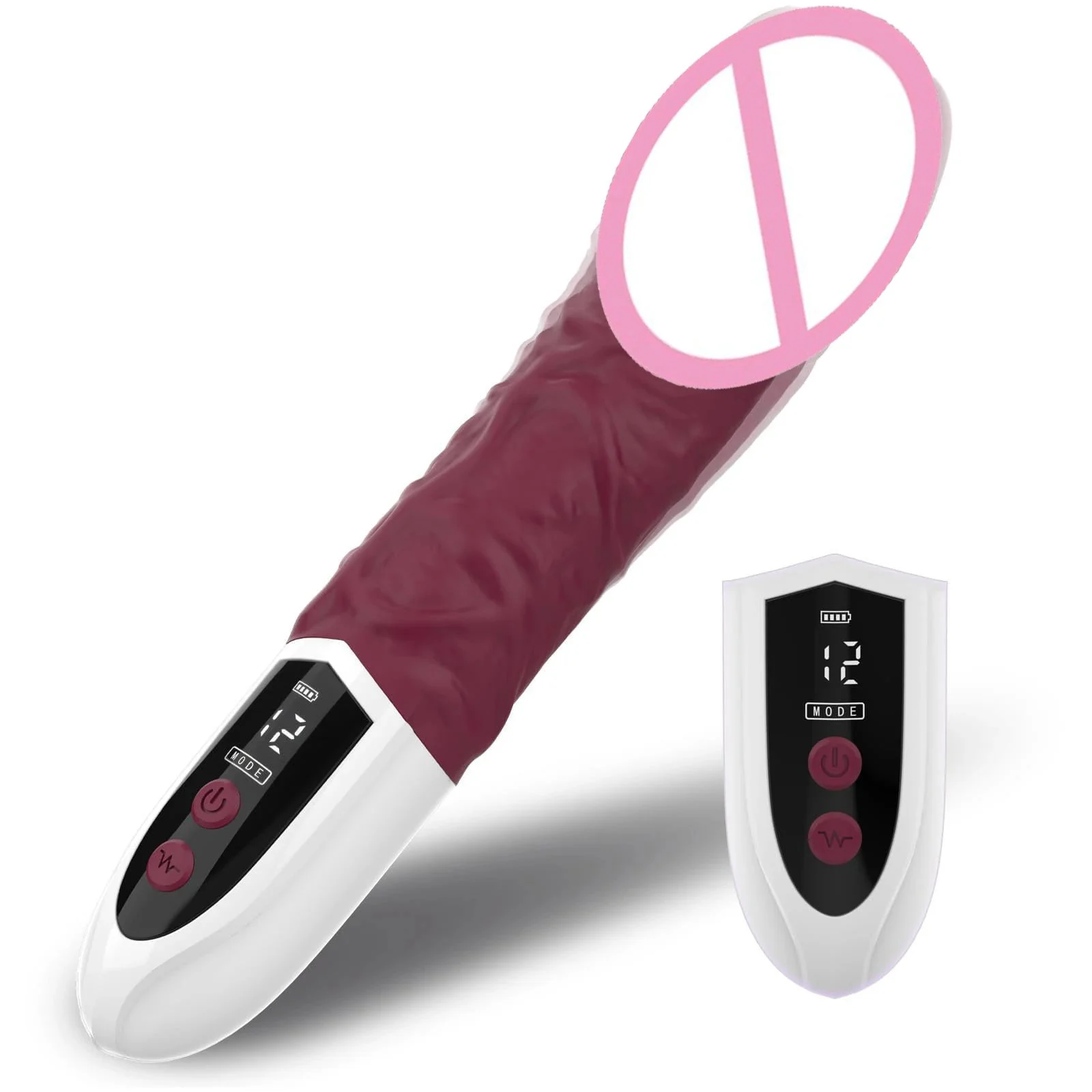 LED Display G Spot Dildo Vibrator Wand Sex Toys Vaginal Masturbation Realistic Dildo Vibrator for Female Man Anal Stimulation
