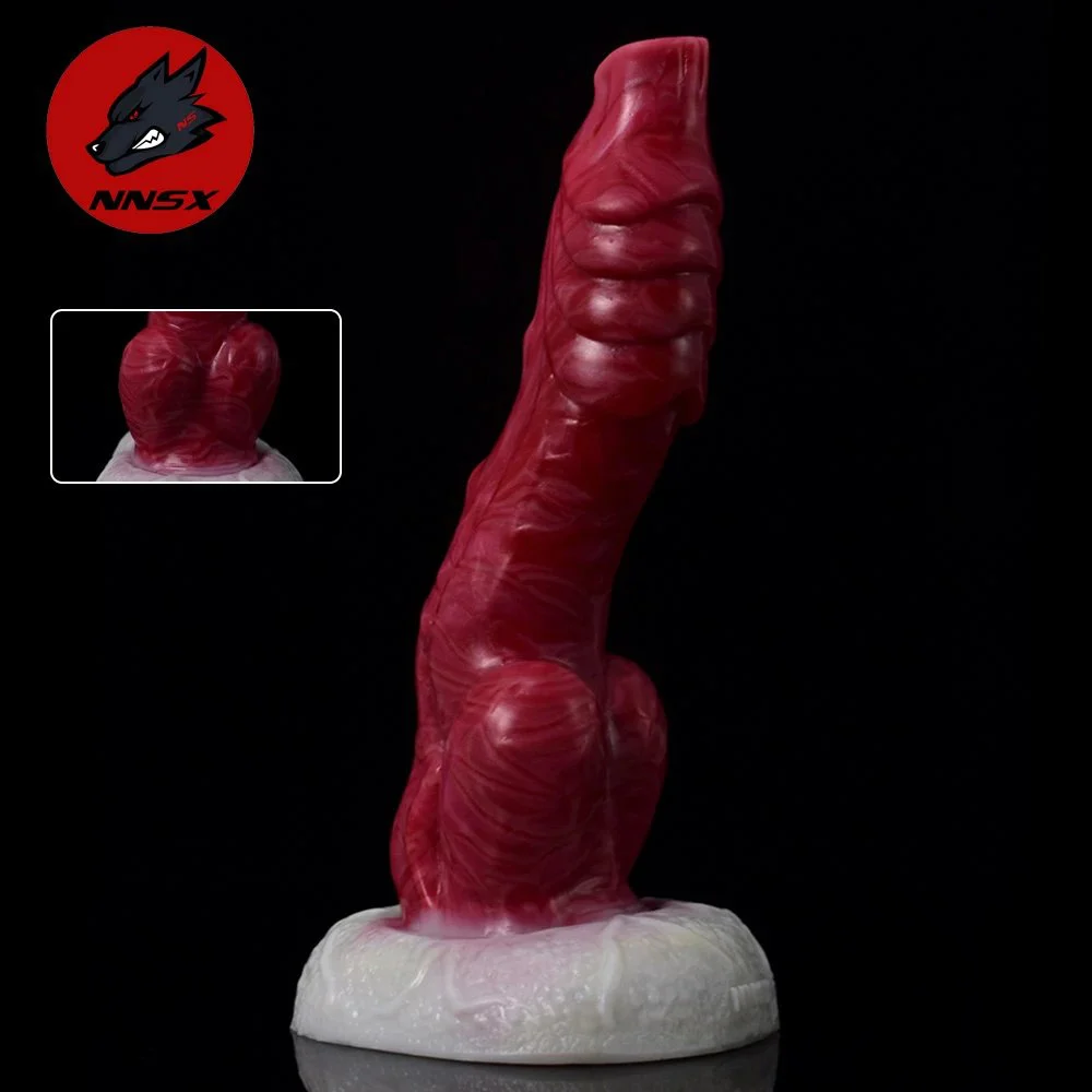 Lesbian Sex Toys Liquid Silicone Dildos for Women for Sex Pleasure,Big Knot Dragon Dildo animal Fantasy Dildo