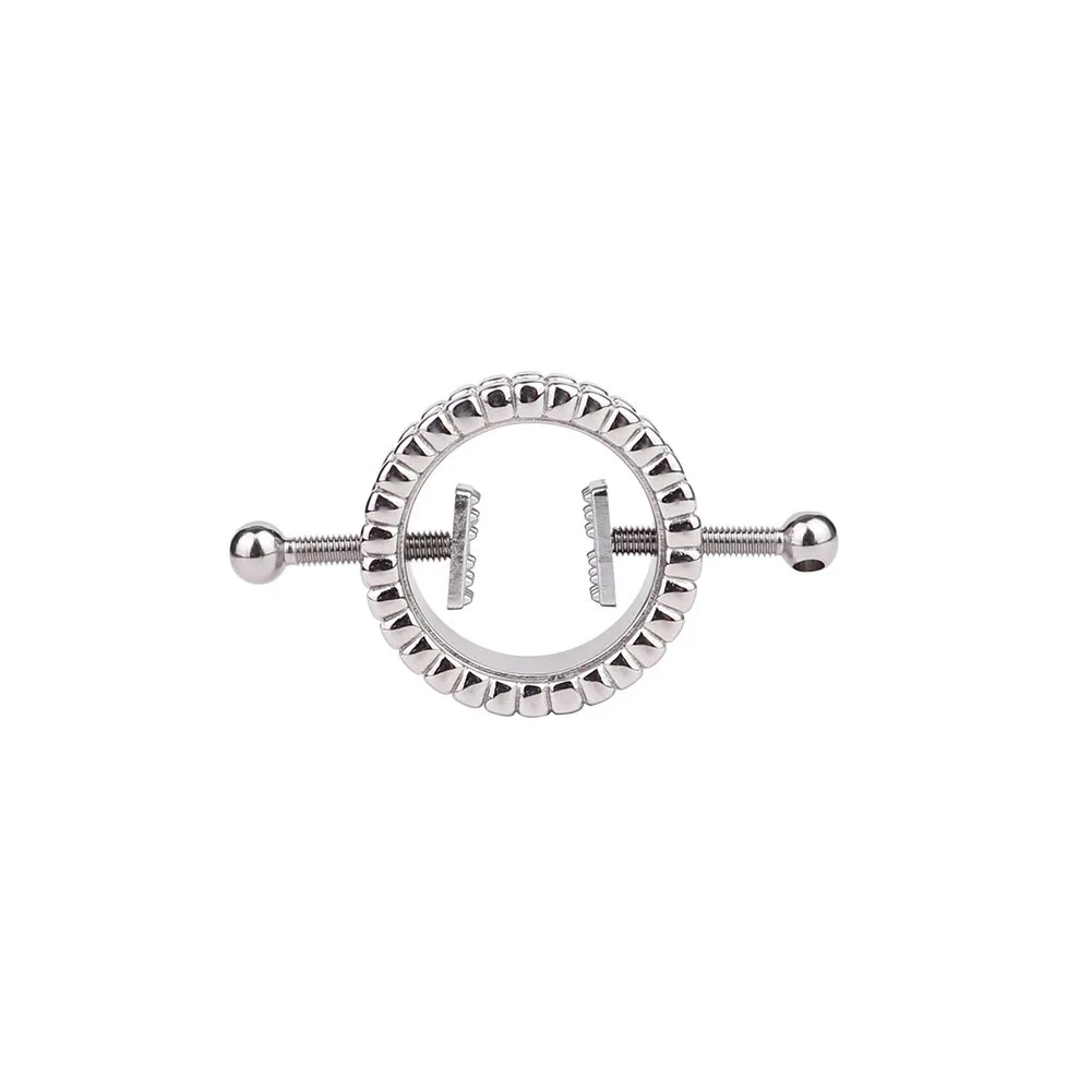 Wearable Nipple Clamps with Bondage Leather Sex Leather Breast Restraints,Leather Harness with Nipple Clamp Bondage Set