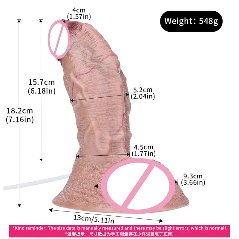 Simulation Series Can Spray Water Color Dildo Experience Feel Realistic Platinum Silicone Spray Dildo