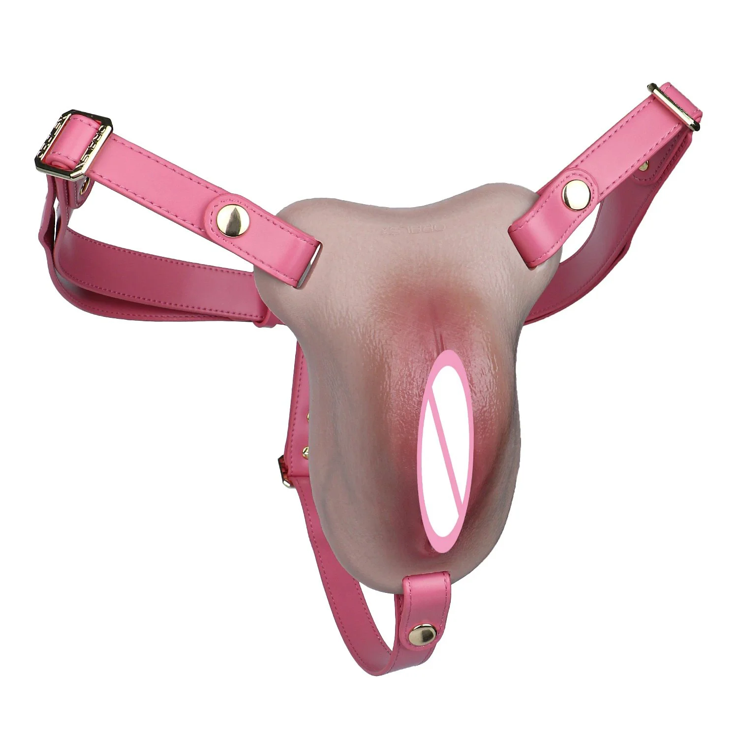 Male Couple's Toy Strap-On Insertable Vagina Patch Medical-Grade Silicone for Realistic Sensation