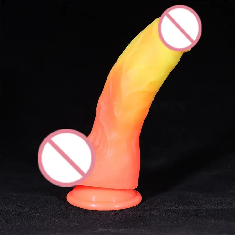 Silicone Suction Cup Super Soft Realistic Color Sex Toy Dildo